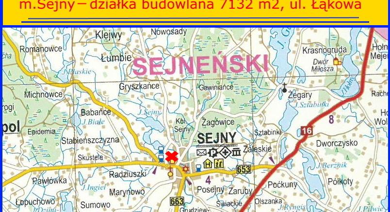 Działka na sprzedaż gmina Sejny, ul . Łąkowa – działka budowlana 7132 