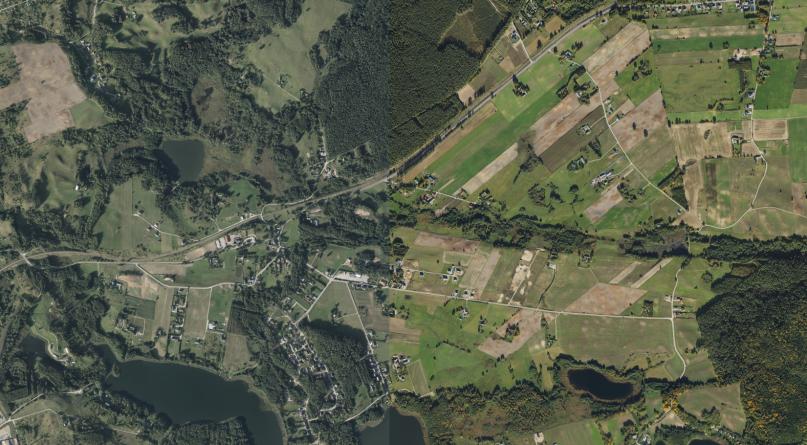 Okuniowiec gm. Suwałki, działka pod zabudowę zagrodową – 4828 m²