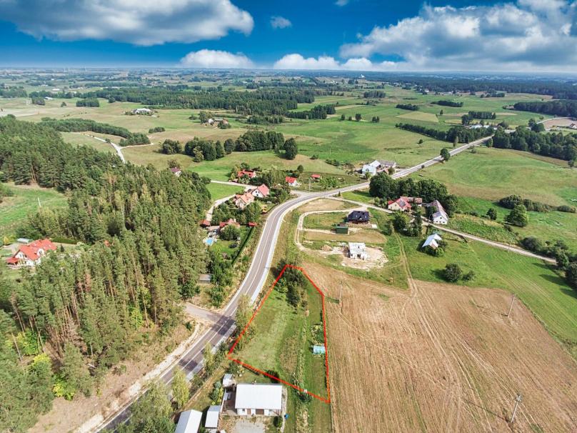 Działka budowlana 1863 m2, Lipniak, gm. Suwałki