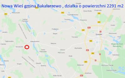 Nowa Wieś gmina Bakałarzewo, działka na sprzedaż,2291 m2.