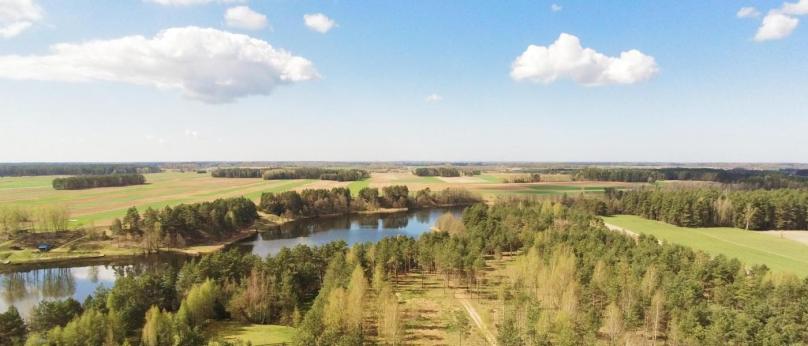 Działka z linią brzegową jeziora Bolesty, gm. Raczki 